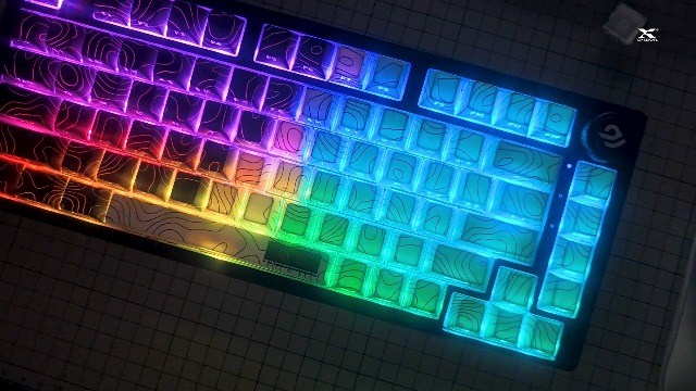 ★TRPX★X-LINE CONCEPT Amazon.com: XVX Black Topographic Shine Through Keycaps